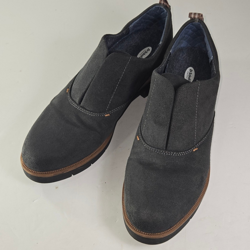 Dr Scholls BE FREE Energy Technology Gray Suede Slip On Loafers‎ Shoes US 9